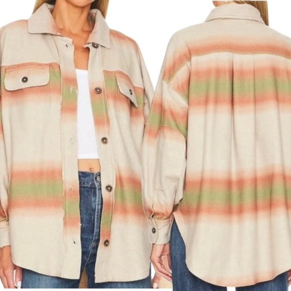 Free People | Ruby Printed Shirt Jacket NWT - Picture 6 of 7